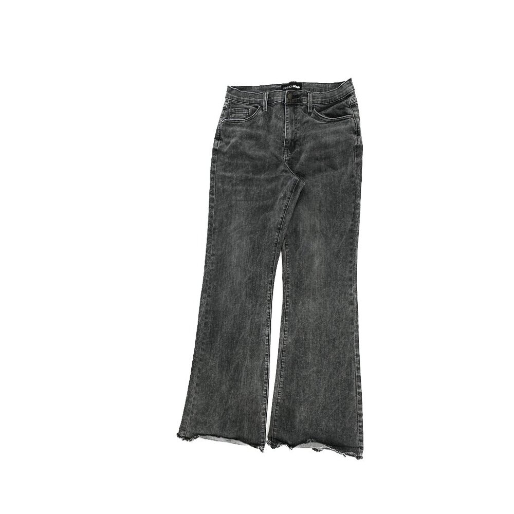 Fashion Nova Bootcut Raw Hem Women's size 11 Gray Denim Jeans